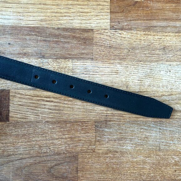 J. Crew Black Leather Belt 30 - Picture 5 of 7